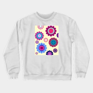 Colorful Floral Pattern Crewneck Sweatshirt